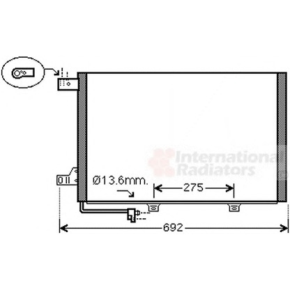 Foto Condensatore, Climatizzatore VAN WEZEL 30005578