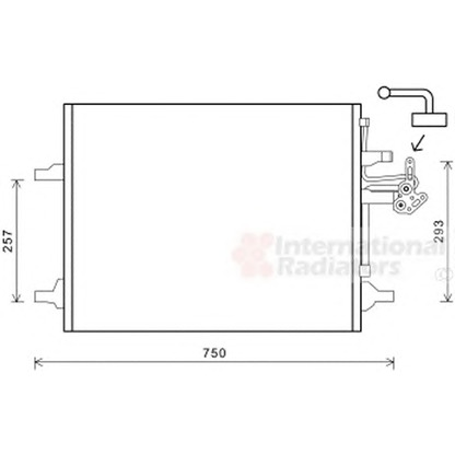 Foto Condensatore, Climatizzatore VAN WEZEL 59005166