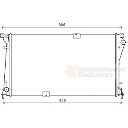 Foto Radiatore, Raffreddamento motore VAN WEZEL 43002490