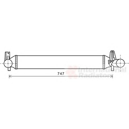 Photo Intercooler, échangeur VAN WEZEL 49004042