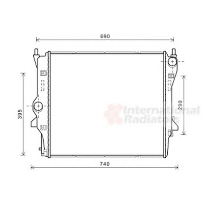 Foto Radiador, refrigeración del motor VAN WEZEL 77002054