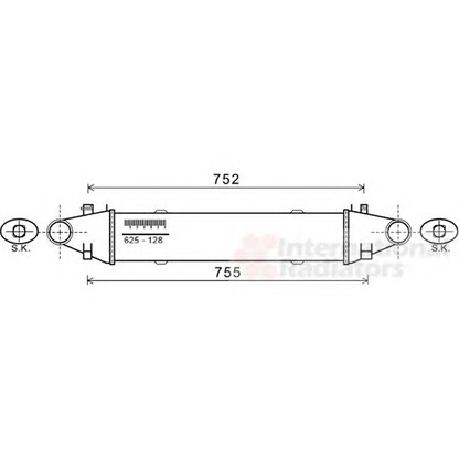 Photo Intercooler, échangeur VAN WEZEL 30004556