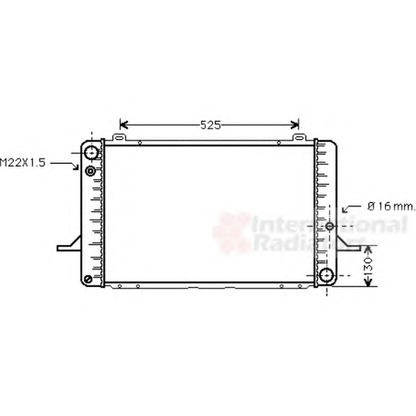 Foto Radiatore, Raffreddamento motore VAN WEZEL 18002050