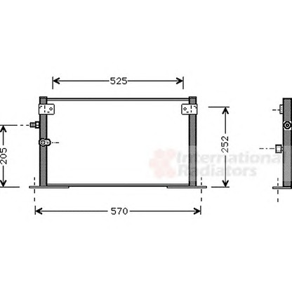 Photo Condenser, air conditioning VAN WEZEL 53005265