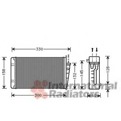 Photo Heat Exchanger, interior heating VAN WEZEL 01006015