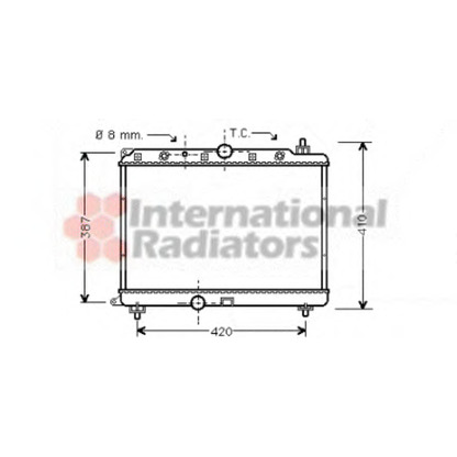 Foto Radiatore, Raffreddamento motore VAN WEZEL 02002153