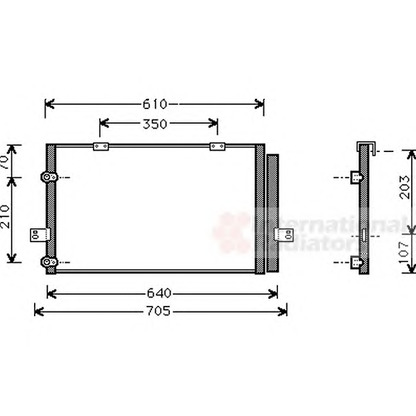 Photo Condenser, air conditioning VAN WEZEL 02005078