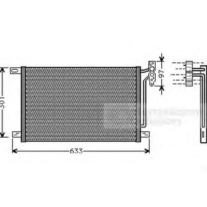 Foto Condensador, aire acondicionado VAN WEZEL 06005215