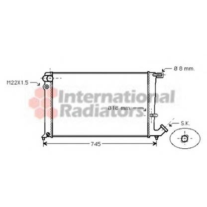 Foto Radiador, refrigeración del motor VAN WEZEL 09002142