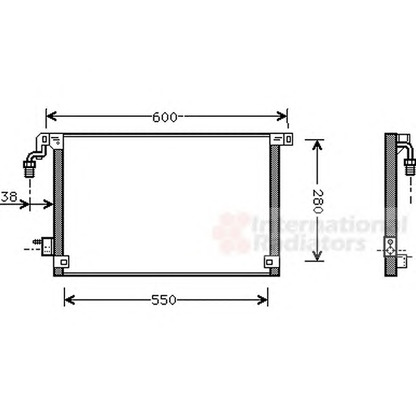 Foto Condensatore, Climatizzatore VAN WEZEL 09005172