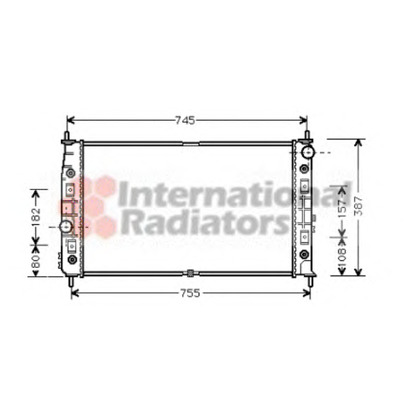 Foto Radiatore, Raffreddamento motore VAN WEZEL 07002054