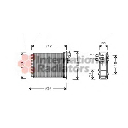 Photo Heat Exchanger, interior heating VAN WEZEL 07006046