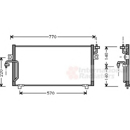 Foto Condensatore, Climatizzatore VAN WEZEL 13005193