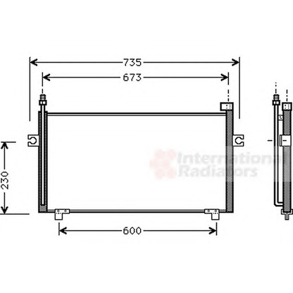 Foto Condensatore, Climatizzatore VAN WEZEL 13005197