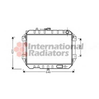 Photo Radiator, engine cooling VAN WEZEL 11002042