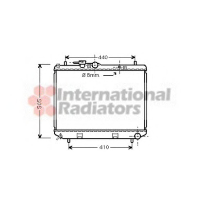 Foto Radiador, refrigeración del motor VAN WEZEL 11002043