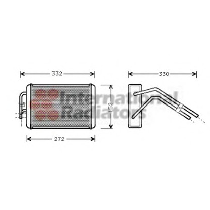 Photo Heat Exchanger, interior heating VAN WEZEL 18006291