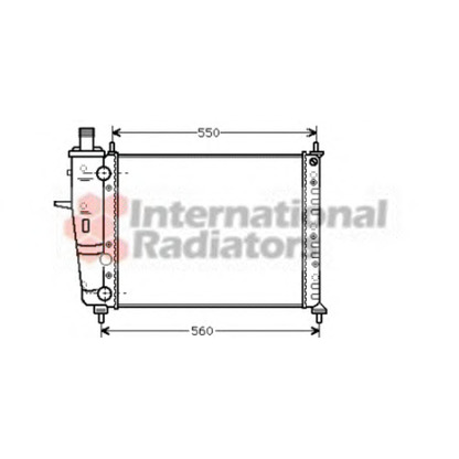 Foto Radiador, refrigeración del motor VAN WEZEL 17002233