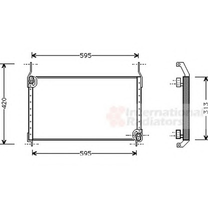 Foto Condensador, aire acondicionado VAN WEZEL 17005204