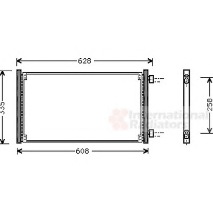 Foto Condensador, aire acondicionado VAN WEZEL 17005213