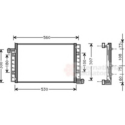 Foto Condensador, aire acondicionado VAN WEZEL 17005222