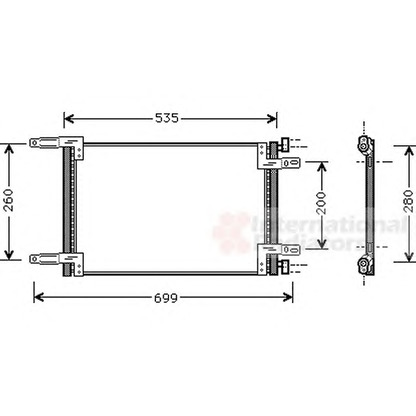 Foto Condensatore, Climatizzatore VAN WEZEL 17005248