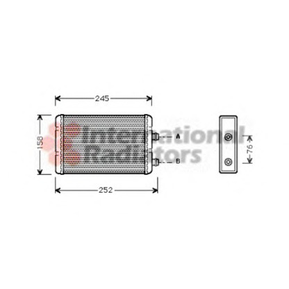 Photo Heat Exchanger, interior heating VAN WEZEL 17006220