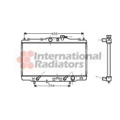 Foto Radiador, refrigeración del motor VAN WEZEL 25002102