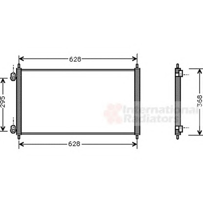 Foto Condensatore, Climatizzatore VAN WEZEL 25005106