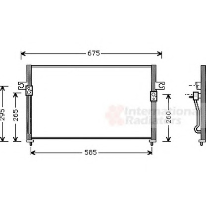 Foto Condensatore, Climatizzatore VAN WEZEL 82005058