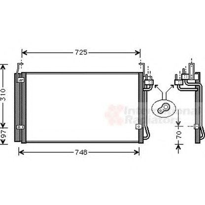 Foto Condensatore, Climatizzatore VAN WEZEL 82005072