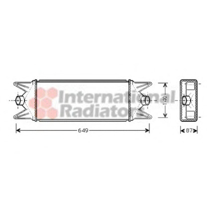 Photo Intercooler, charger VAN WEZEL 28004045