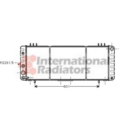 Foto Radiador, refrigeración del motor VAN WEZEL 21002013