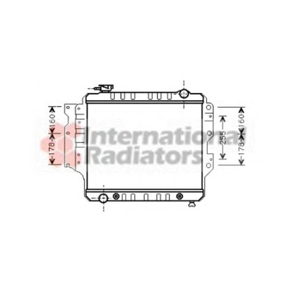 Photo Radiator, engine cooling VAN WEZEL 21002022