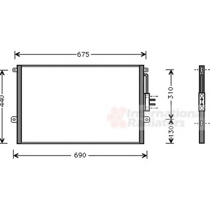 Foto Condensador, aire acondicionado VAN WEZEL 21005018