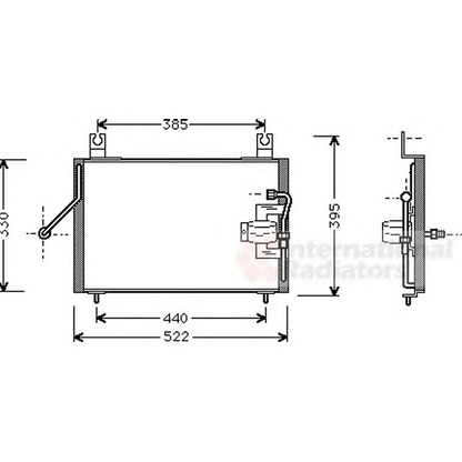 Photo Condenser, air conditioning VAN WEZEL 83005004