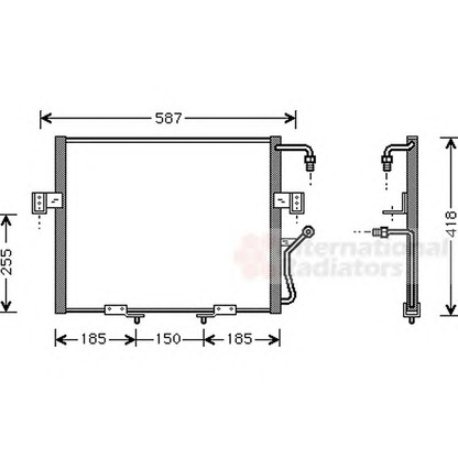 Foto Condensador, aire acondicionado VAN WEZEL 83005011