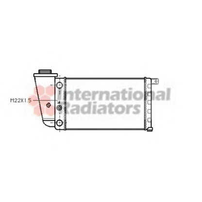 Photo Radiator, engine cooling VAN WEZEL 73002048