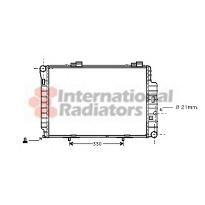 Foto Radiador, refrigeración del motor VAN WEZEL 30002234