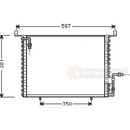 Foto Condensatore, Climatizzatore VAN WEZEL 30005194