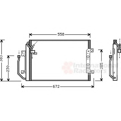 Foto Condensador, aire acondicionado VAN WEZEL 30005257