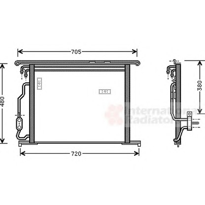 Foto Condensatore, Climatizzatore VAN WEZEL 30005280