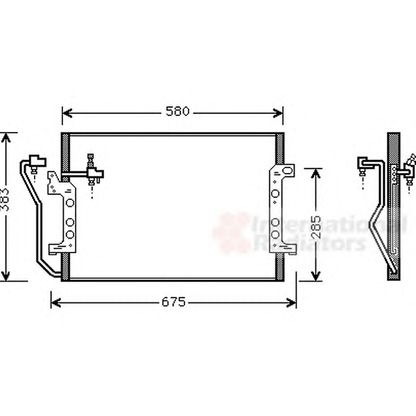 Foto Condensatore, Climatizzatore VAN WEZEL 30005289