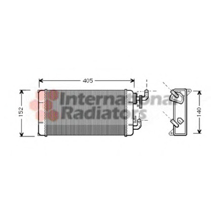 Photo Heat Exchanger, interior heating VAN WEZEL 30006258