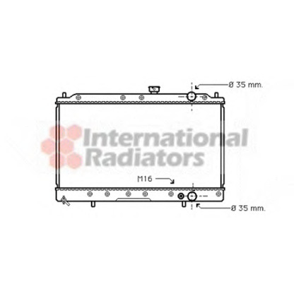 Photo Radiator, engine cooling VAN WEZEL 32002147