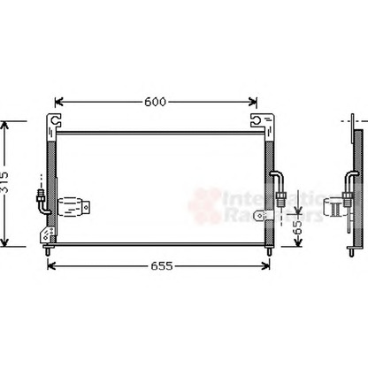 Photo Condenser, air conditioning VAN WEZEL 32005115