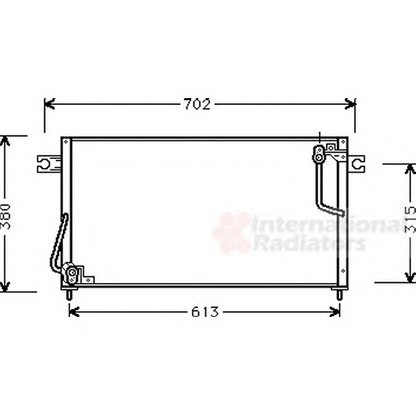 Photo Condenser, air conditioning VAN WEZEL 32005146