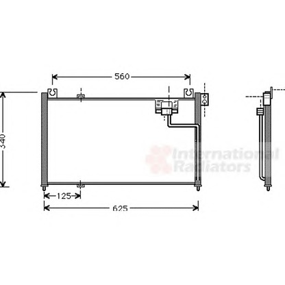 Foto Condensatore, Climatizzatore VAN WEZEL 27005127