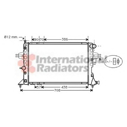 Photo Radiator, engine cooling VAN WEZEL 37002253