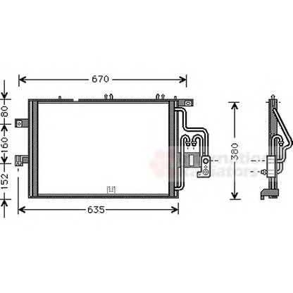 Foto Condensador, aire acondicionado VAN WEZEL 37005309